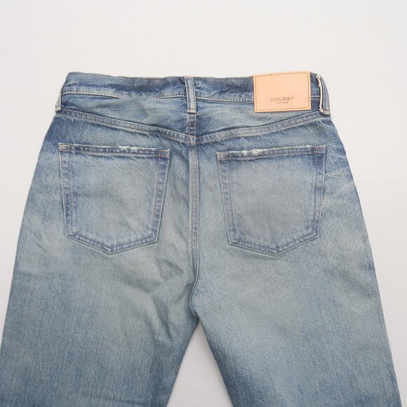 Moussy Vintage Womens Sayville Boys Jeans Mid Rise Straight Size 25 - Picture 7 of 13